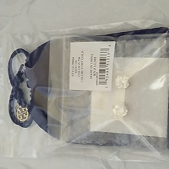 BRAND NEW - Authentic Tory Burch Swarovski Crystal Stud Earrings - Picture 11 of 11